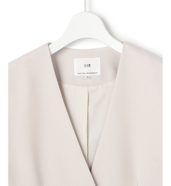 23区「【セットアップ対応/洗える】トリアセダブルジョーゼット ジレ」|その他|