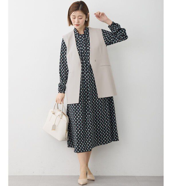 23区「【セットアップ対応/洗える】トリアセダブルジョーゼット ジレ」|その他|