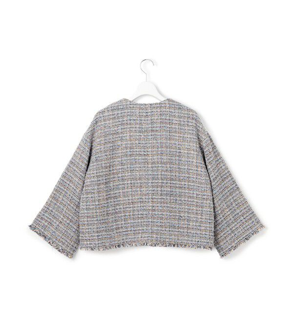 23区「GIOLICAツイード ノーカラー ジャケット」|その他|