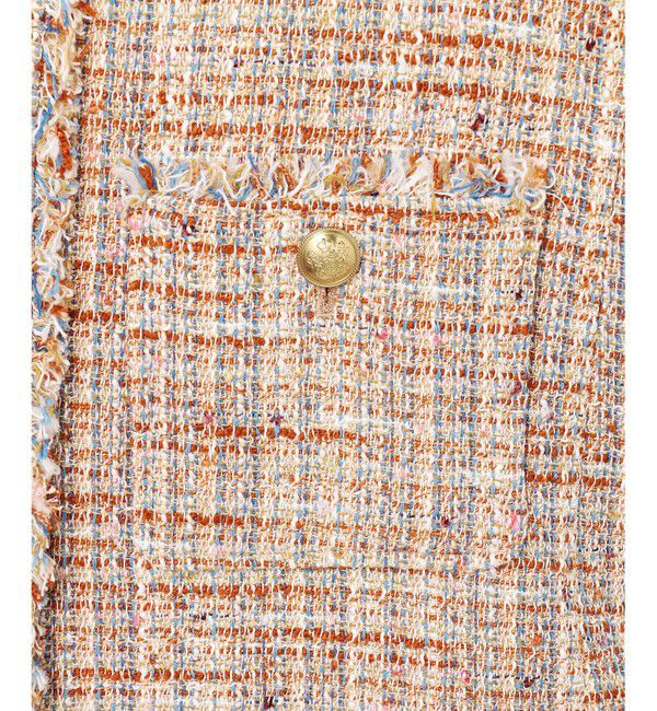 23区「GIOLICAツイード ノーカラー ボタン ジャケット」|その他|