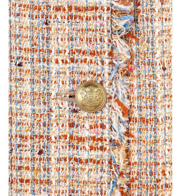 23区「GIOLICAツイード ノーカラー ボタン ジャケット」|その他|