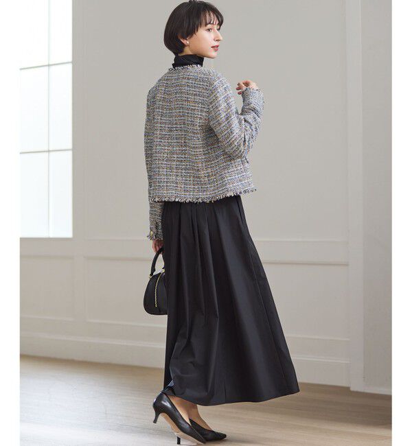 23区「GIOLICAツイード ノーカラー ボタン ジャケット」|その他|