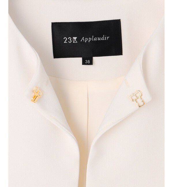 23区「【APPLAUDIR】クリアジョーゼット コンパクトタックジャケット」|その他|