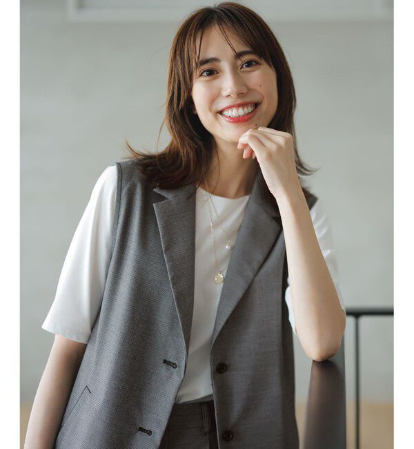 ANY SIS「【UVカット・接触冷感】ドライタッチクール ジレ」|その他|