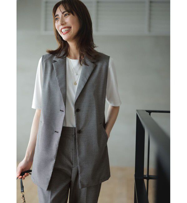 ANY SIS「【UVカット・接触冷感】ドライタッチクール ジレ」|その他|