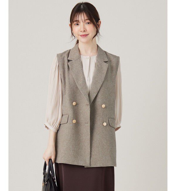 any SiS「【洗える】ツイード ジレ」|その他|ﾌﾞﾗｳﾝﾐ