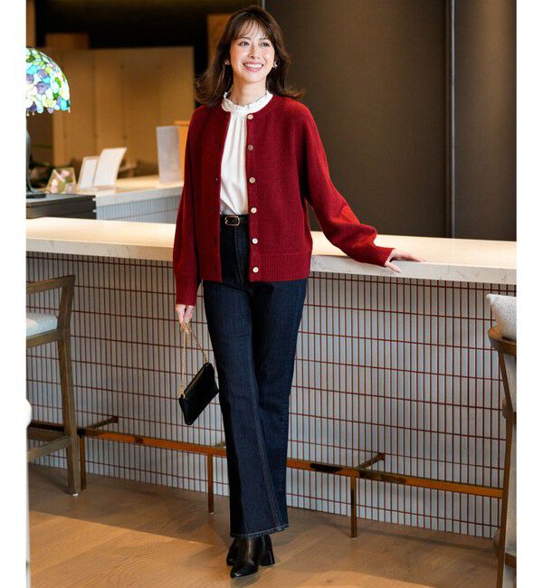 ANY SIS「【前後着用可能】Airニット カーディガン」|カーディガン|