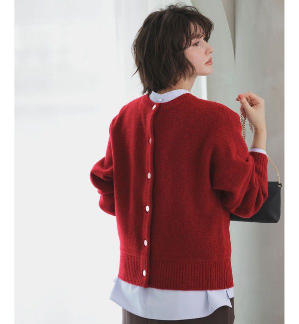 ANY SIS「【前後着用可能】Airニット カーディガン」|カーディガン|