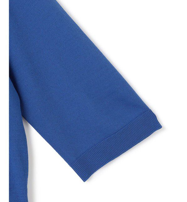 BEIGE,「【洗える】VALOIS / ジョーゼットトリム半袖カーディガン」|ニット・セーター|