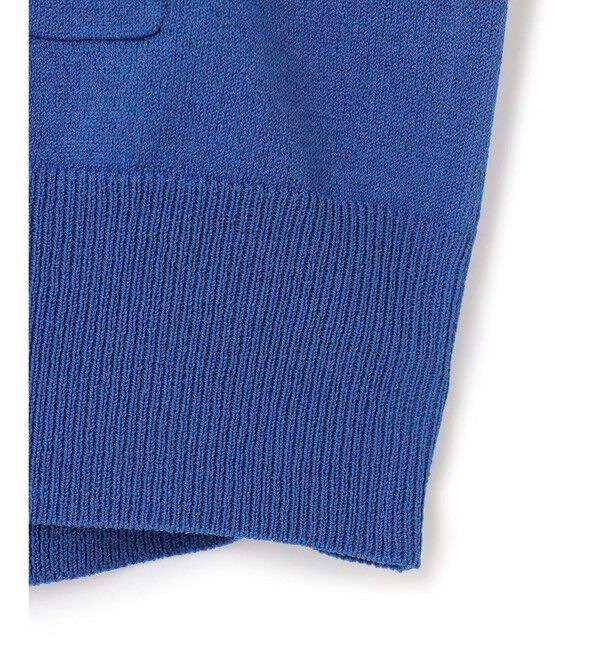 BEIGE,「【洗える】VALOIS / ジョーゼットトリム半袖カーディガン」|ニット・セーター|