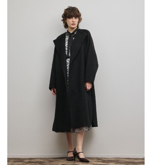 GRACE CONTINENTAL「シャギードルマンコート」|その他|ブラック