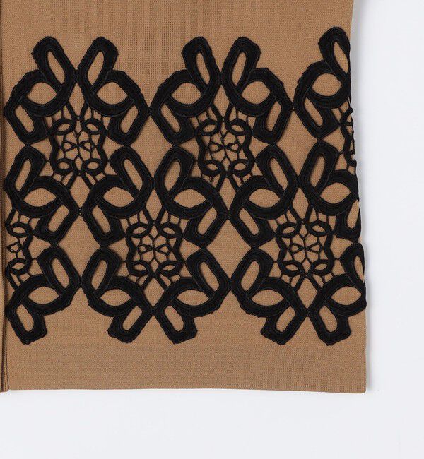 NOLLEY'S「レース付きクルーネックカーディガン」|カーディガン|