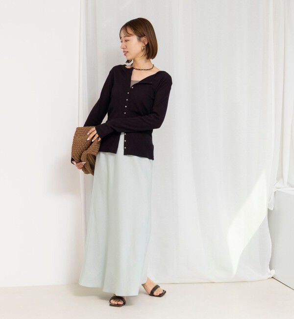 NOLLEY'S「ウォッシャブルセルロースバイヤススカート」|スカート|