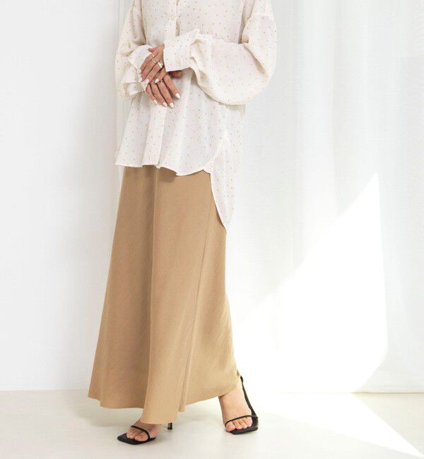 NOLLEY'S「ウォッシャブルセルロースバイヤススカート」|スカート|