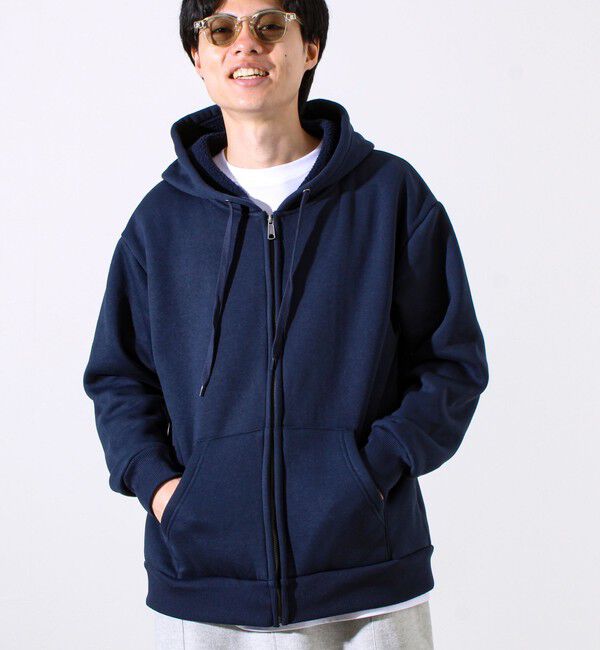 GLOSTER「【カルボアシリーズ】UNISEX ワイドジップパーカー」|パーカー|