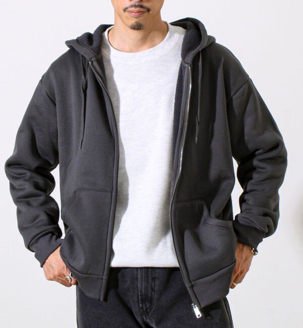 GLOSTER「【カルボアシリーズ】UNISEX ワイドジップパーカー」|パーカー|