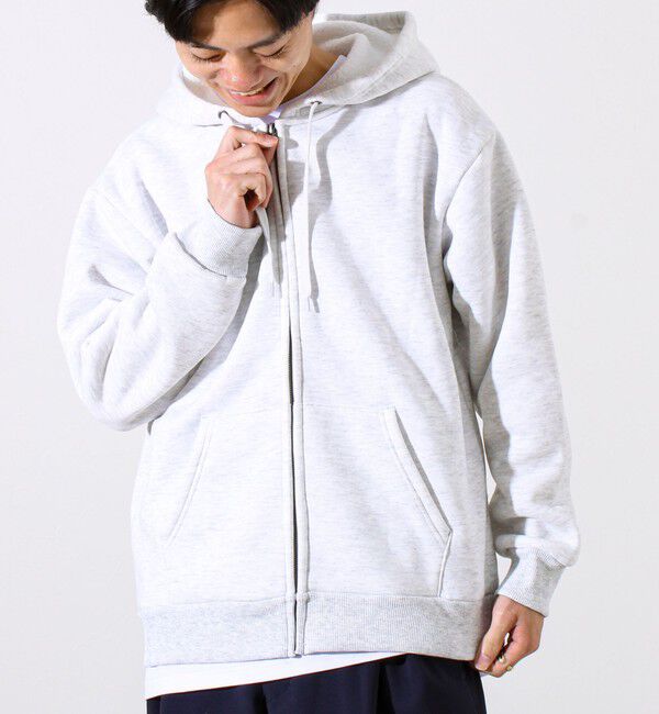 GLOSTER「【カルボアシリーズ】UNISEX ワイドジップパーカー」|パーカー|