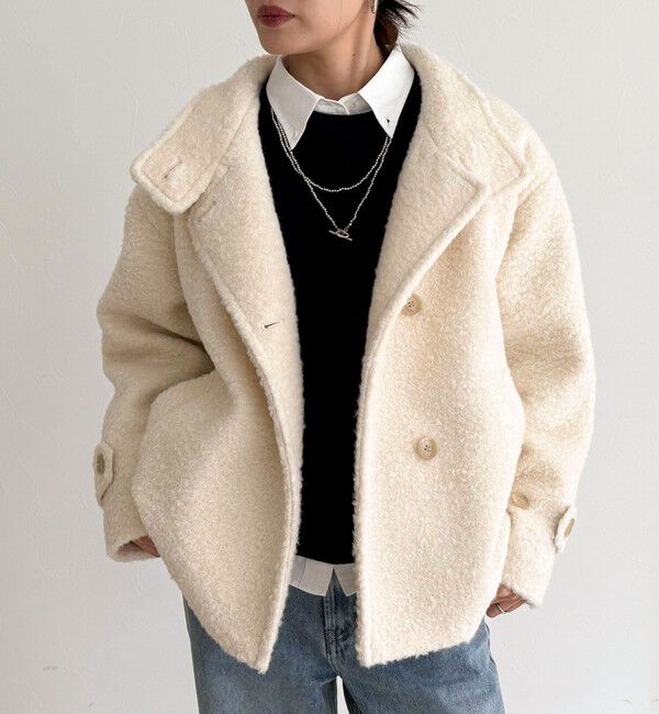 fredy emue「ループシャギースタンドカラーコート」|その他|