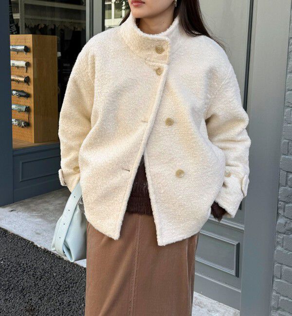 fredy emue「ループシャギースタンドカラーコート」|その他|