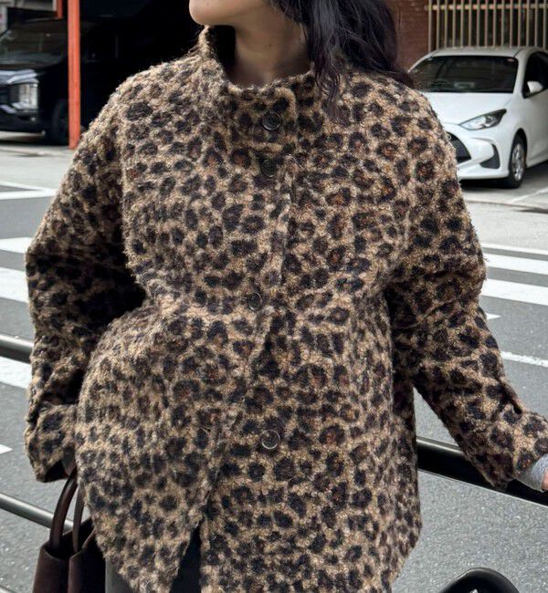 fredy emue「ループシャギースタンドカラーコート」|その他|ベージュ系その他