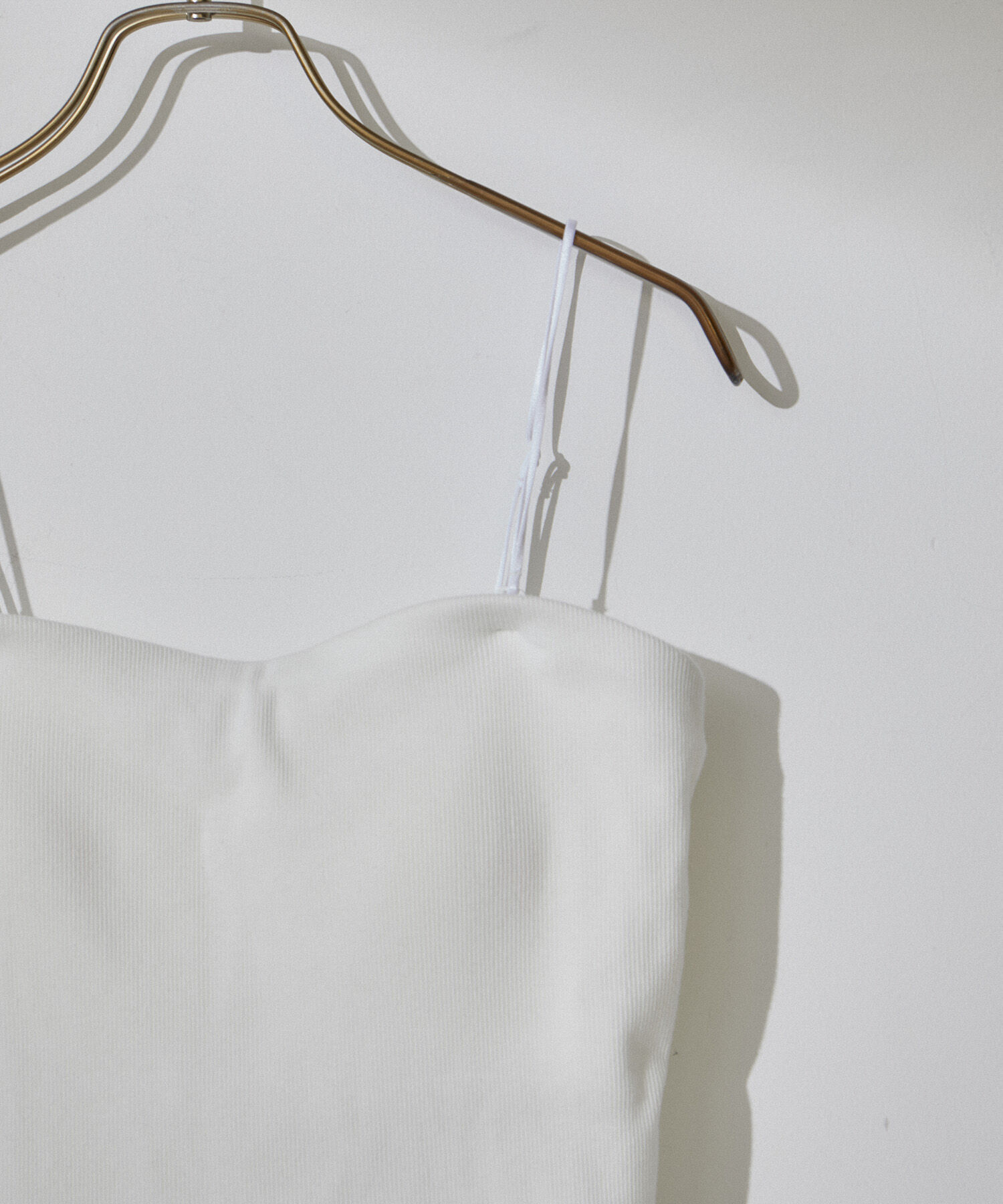 SALON adam et rope'「【追加】コットンリブカップ付きベアキャミ2」|チューブトップ|