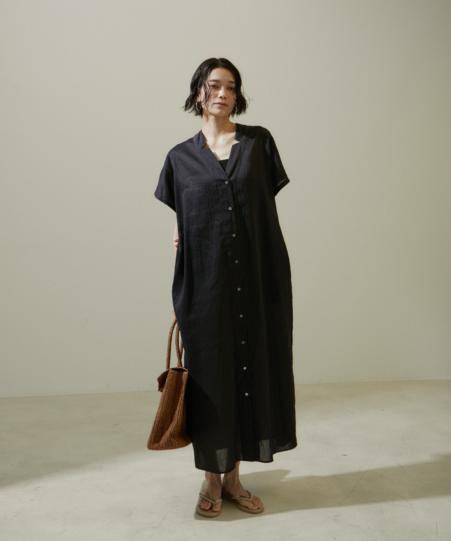 SALON adam et rope'「【追加】コットンリブカップ付きベアキャミ2」|チューブトップ|