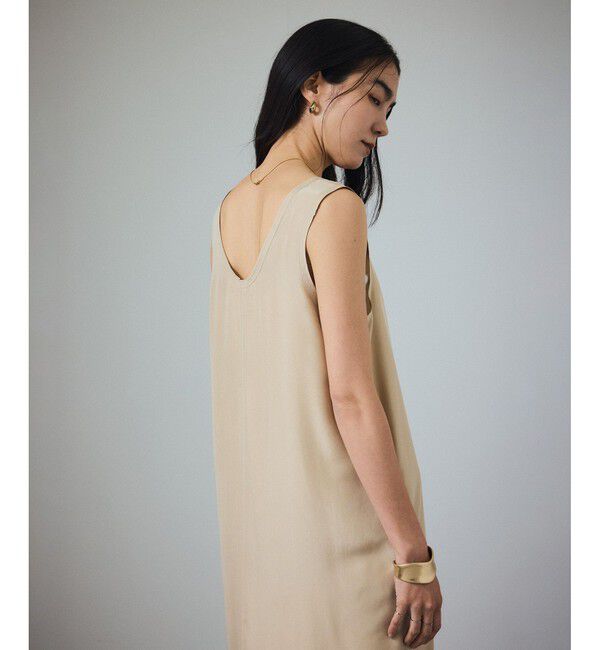 SALON adam et rope'「[25SS]GENTLE SILKノースリーブワンピース【セットアップ対応】」|ワンピース|