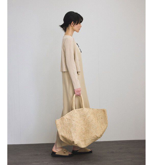 SALON adam et rope'「[25SS]GENTLE SILKノースリーブワンピース【セットアップ対応】」|ワンピース|