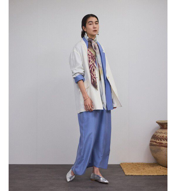 SALON adam et rope'「[25SS]GENTLE SILKノースリーブワンピース【セットアップ対応】」|ワンピース|