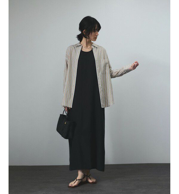 SALON adam et rope'「[25SS]GENTLE SILKノースリーブワンピース【セットアップ対応】」|ワンピース|