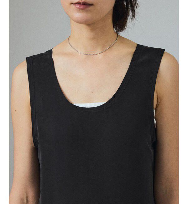 SALON adam et rope'「[25SS]GENTLE SILKノースリーブワンピース【セットアップ対応】」|ワンピース|