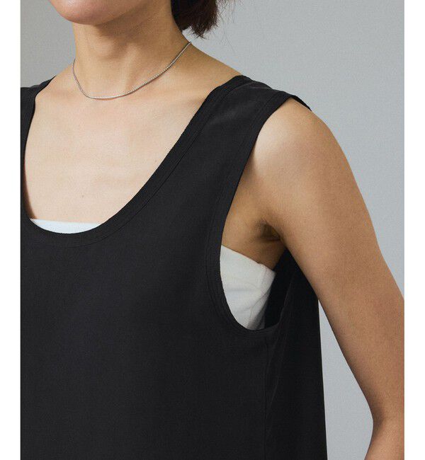 SALON adam et rope'「[25SS]GENTLE SILKノースリーブワンピース【セットアップ対応】」|ワンピース|