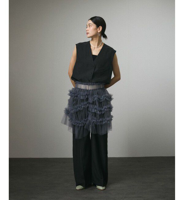 SALON adam et rope'「[25SS]GENTLE SILK パンツ【セットアップ対応】」|チノ|