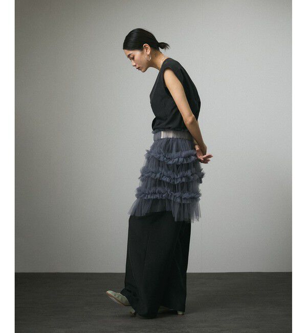 SALON adam et rope'「[25SS]GENTLE SILK パンツ【セットアップ対応】」|チノ|