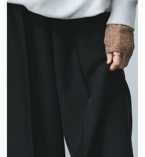 SALON adam et rope'「[25SS]GENTLE SILK パンツ【セットアップ対応】」|チノ|