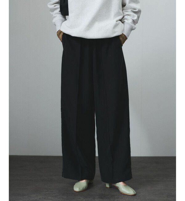 SALON adam et rope'「[25SS]GENTLE SILK パンツ【セットアップ対応】」|チノ|