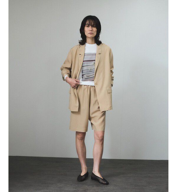 SALON adam et rope'「[25SS]GENTLE SILKショートパンツ【セットアップ対応】」|チノ|