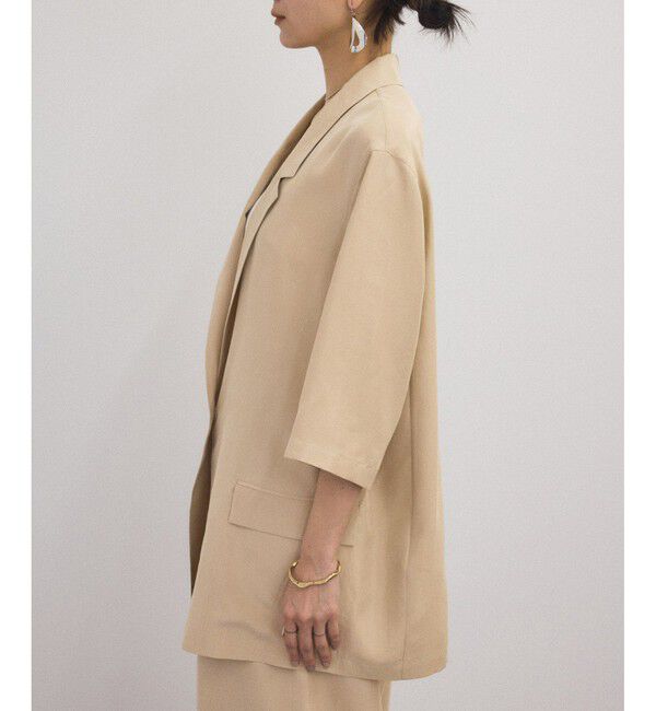 SALON adam et rope'「[25SS]GENTLE SILK ハーフスリーブジャケット【セットアップ対応・洗える】」|シャツ・ブラウス|