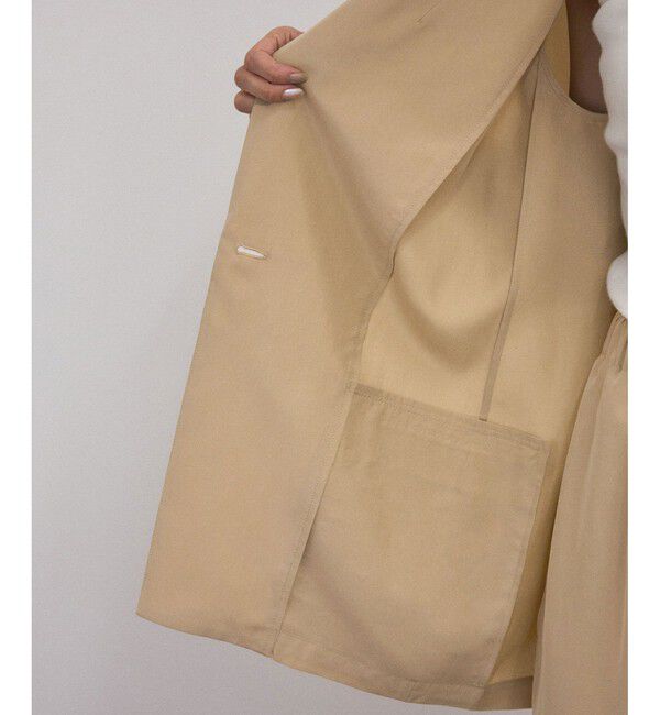 SALON adam et rope'「[25SS]GENTLE SILK ハーフスリーブジャケット【セットアップ対応・洗える】」|シャツ・ブラウス|