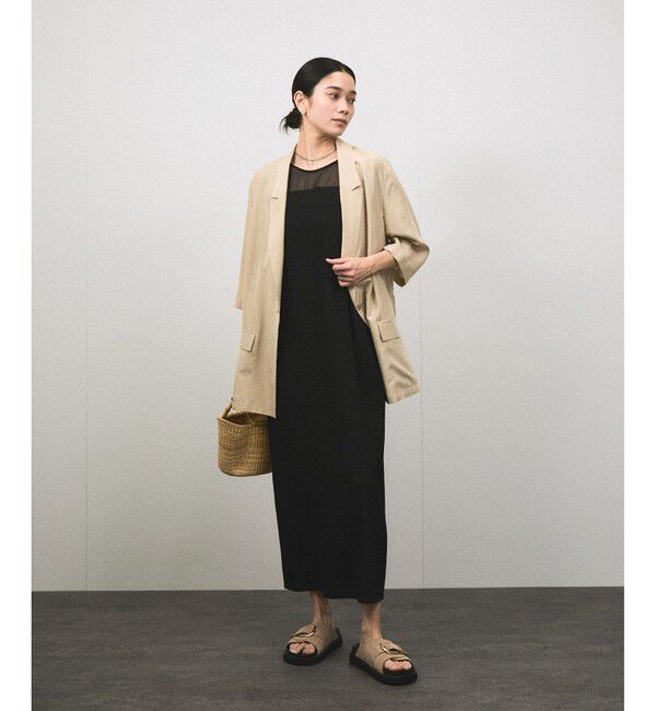 SALON adam et rope'「[25SS]GENTLE SILK ハーフスリーブジャケット【セットアップ対応・洗える】」|シャツ・ブラウス|