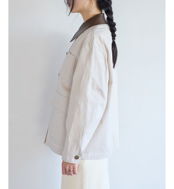 VIS「バイカラー衿カバーオール」|その他|