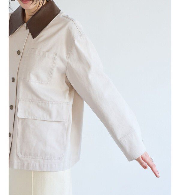 VIS「バイカラー衿カバーオール」|その他|