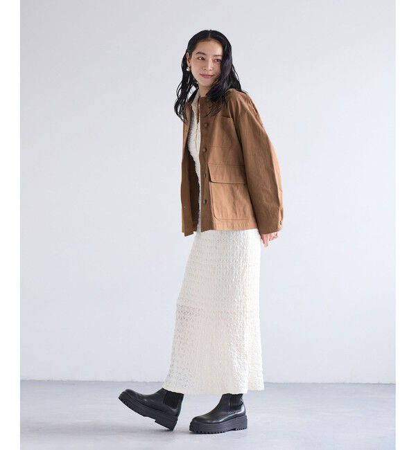 VIS「バイカラー衿カバーオール」|その他|