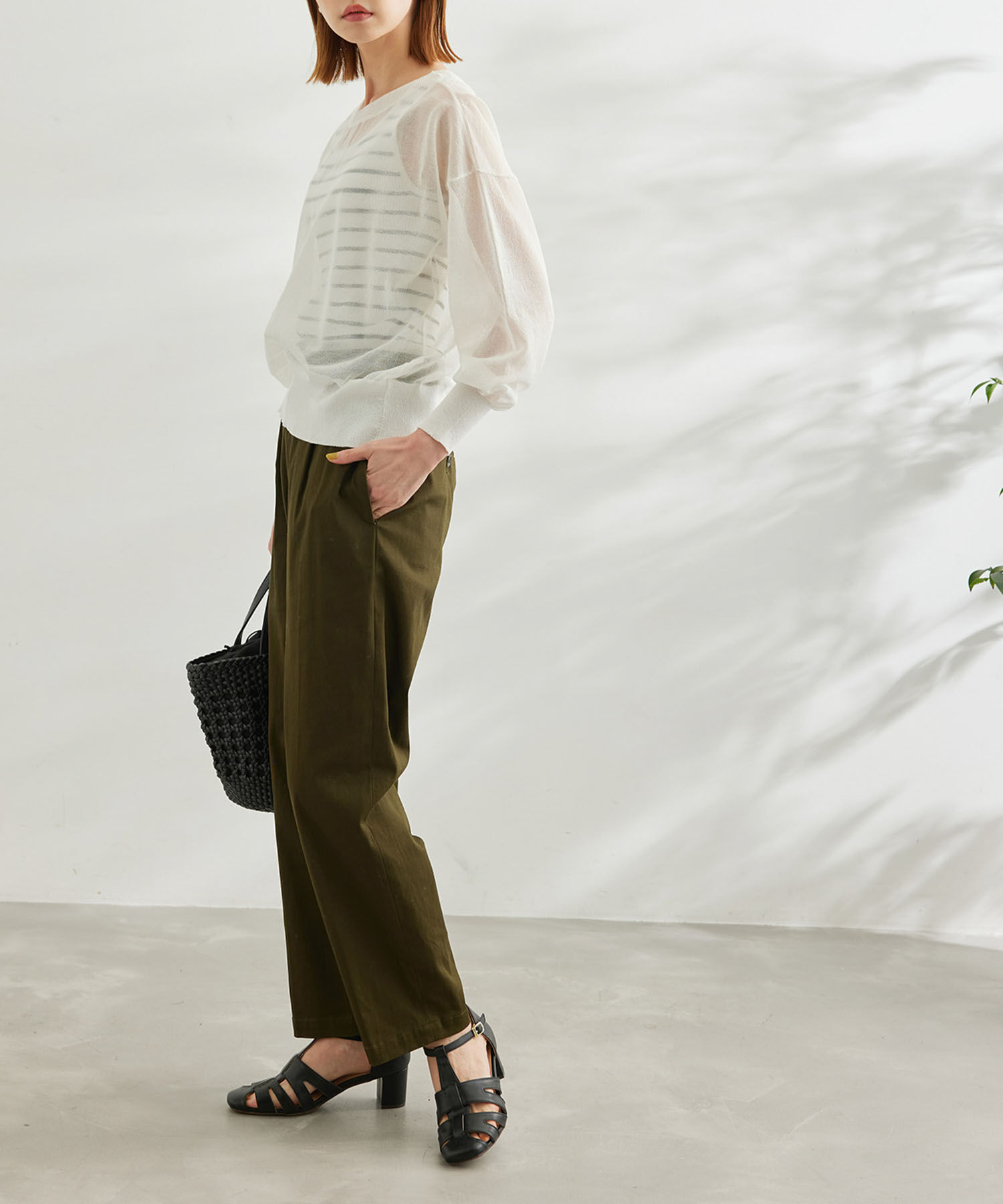 Rope&rsquo;Picnic「【WEB限定カラー:ピンク】2WAY/シアーカーディガン」|カーディガン|