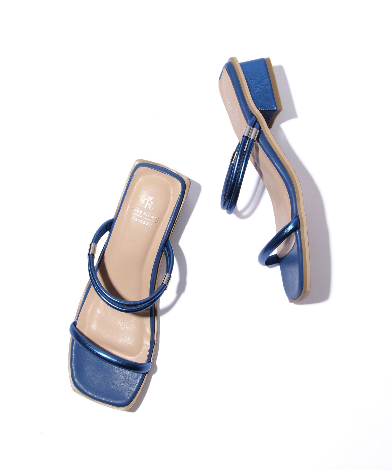 ROPE PICNIC PASSAGE「2WAYスクエアトゥブロックヒールミュール」|サンダル|