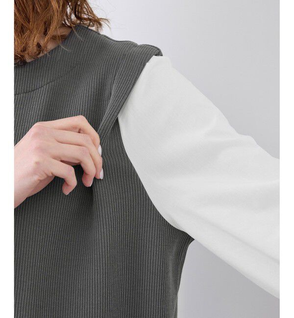 Rope&rsquo;Picnic「布帛コンビプルオーバー」|Tシャツ・カットソー|