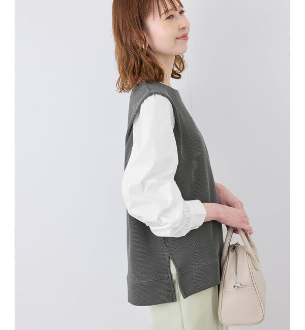 Rope&rsquo;Picnic「布帛コンビプルオーバー」|Tシャツ・カットソー|