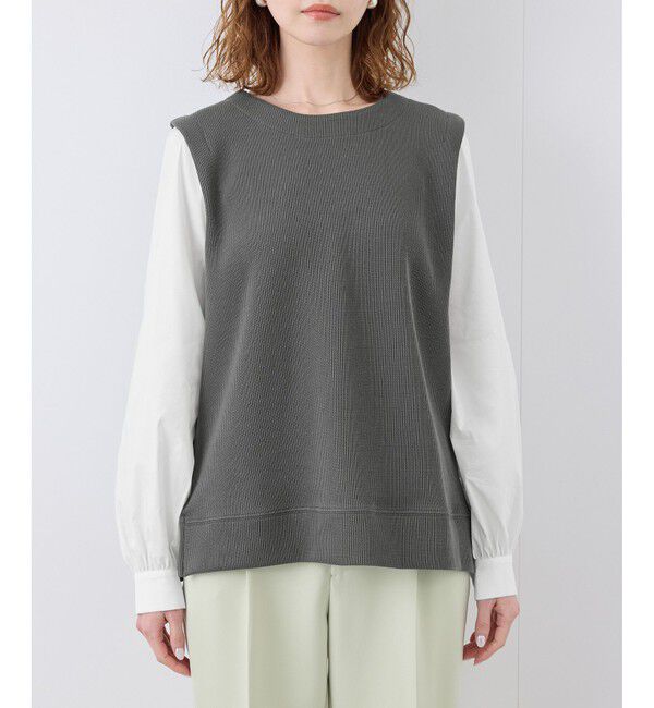 Rope&rsquo;Picnic「布帛コンビプルオーバー」|Tシャツ・カットソー|