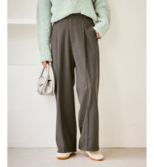 Rope&rsquo;Picnic「ジャージーワイドパンツ」|チノ|