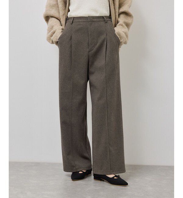 Rope&rsquo;Picnic「ジャージーワイドパンツ」|チノ|
